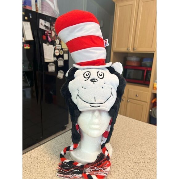Dr Seuss Cat in The Hat Trapper Hat - Picture 1 of 6
